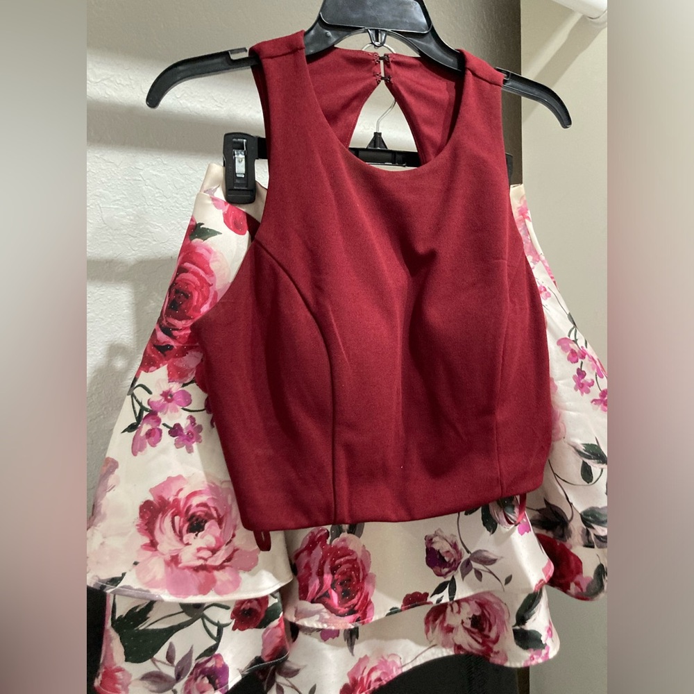 Floral two piece dress